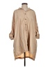 Audrey 3+1 100% Polyester Solid Tan 3/4 Sleeve Blouse Size S - photo 1