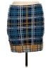 Sparrow Plaid Blue Wool Skirt Size M - photo 1