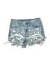 Assorted Brands Stars Blue Denim Shorts Size S - photo 1