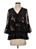 Maeve 100% Polyester Black 3/4 Sleeve Blouse Size XS - photo 1