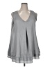 Allegro 100% Polyester Gray Sleeveless Blouse Size XL - photo 1