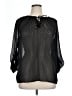 Liz Claiborne 100% Polyester Black 3/4 Sleeve Blouse Size XL - photo 1