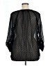 Liz Claiborne 100% Polyester Black 3/4 Sleeve Blouse Size XL - photo 2