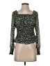 Madewell 100% Polyester Green Long Sleeve Blouse Size S - photo 1