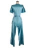 Venus Metallic Teal Jumpsuit Size 6 - photo 2