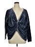 Fashion Nova Blue Long Sleeve Blouse Size 1X - photo 1