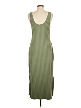 strapless open back dress Ribbed Racerback Tank Midi Dress Gray main image 1
