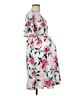 Pink Blush 100% Polyester Floral White Cocktail Dress Size M - photo 4