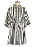 Shein 100% Polyester Chevron-herringbone Ivory Romper Size 6 - photo 1