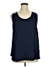 Lane Bryant 100% Polyester Blue Sleeveless Top Size 14 - 16 Plus - photo 1