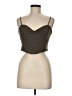 Zara 100% Polyester Green Brown Sleeveless Top Size M - photo 1