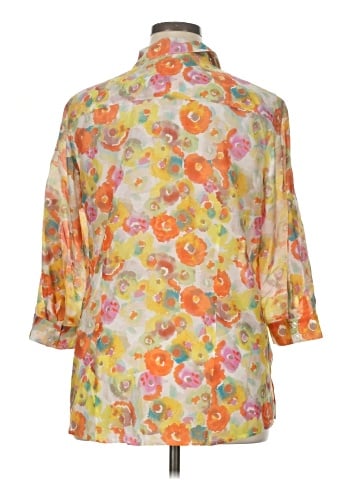 Coldwater Creek 3/4 Sleeve Button-Down Shirt (view 2)