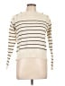 Unbranded 100% Polyester Stripes Ivory Turtleneck Sweater Size L - photo 1