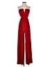 Symphony Solid Red Jumpsuit Size M - photo 1