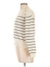 Unbranded 100% Polyester Stripes Ivory Turtleneck Sweater Size L - photo 5