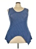 Amana Blue Sleeveless Blouse Size 3X - photo 1
