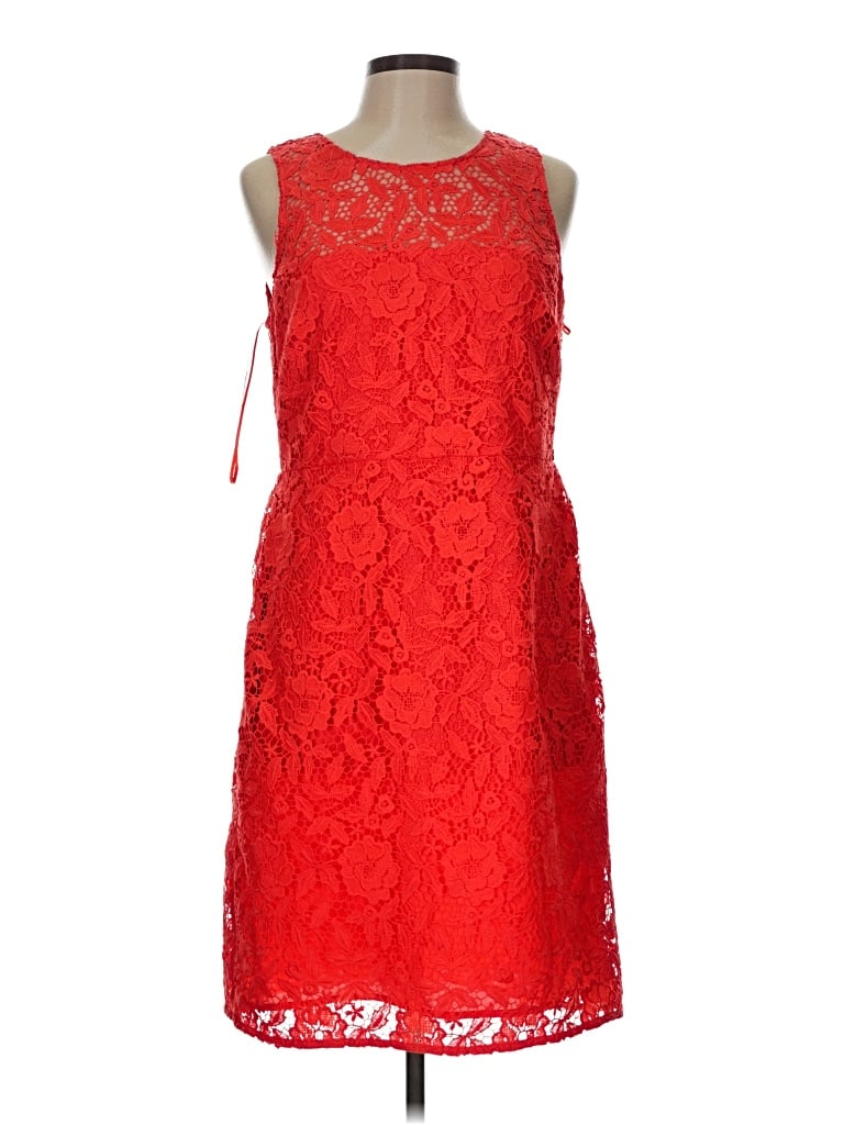 Pre-owned J.crew Collection Cocktail Dress In Red