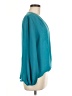 Trina Turk 100% Polyester Teal Long Sleeve Blouse Size M - photo 4