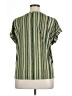 Adrienne Vittadini Stripes Green Short Sleeve Blouse Size XL - photo 2