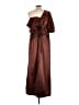 Unbranded 100% Polyester Brown Cocktail Dress Size L (estimated) - photo 2