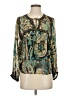 Zara Teal Long Sleeve Blouse Size XS - photo 1