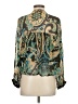 Zara Teal Long Sleeve Blouse Size XS - photo 2