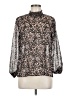 Hayden Graphic Silver 3/4 Sleeve Blouse Size M - photo 1
