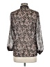 Hayden Graphic Silver 3/4 Sleeve Blouse Size M - photo 2