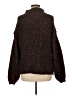 Tribal Jeans Tweed Brown Turtleneck Sweater Size M - photo 2
