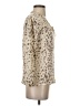 Rails 100% Rayon Animal Print Ivory Long Sleeve Blouse Size XS - photo 4
