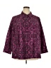 Catherines 100% Polyester Paisley Purple 3/4 Sleeve Blouse Size 2X (petite) - photo 1
