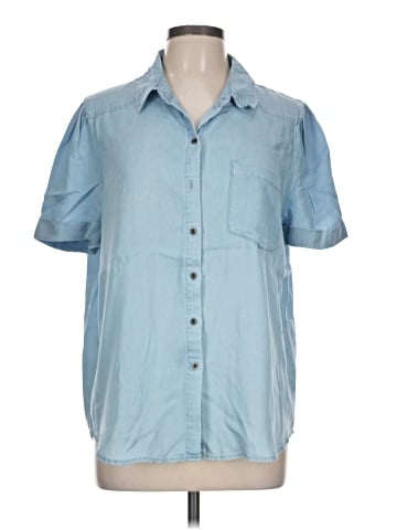 Jane and Delancey Short Sleeve Button-Down Shirt (view 1)