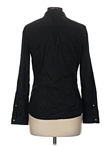Zara Basic Long Sleeve Button-Down Shirt (view 2)