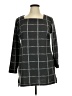 Christopher & Banks Plaid Gray Casual Dress Size XL - photo 1