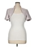 JS Collections 100% Acetate Gray Short Sleeve Top Size 16 - photo 1