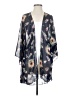 Unbranded 100% Polyester Gray Blue Kimono Size S (estimated) - photo 1