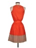 Express 100% Polyester Color Block Orange Cocktail Dress Size XS - photo 2