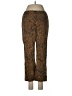 Harold's Paisley Brown Casual Pants Size 6 - photo 1