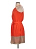 Express 100% Polyester Color Block Orange Cocktail Dress Size XS - photo 5