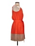 Express 100% Polyester Color Block Orange Cocktail Dress Size XS - photo 4