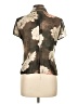 Evan Picone 100% Polyester Floral Brown Short Sleeve Blouse Size 10 (petite) - photo 2