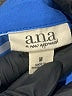 a.n.a. A New Approach Stripes Blue Short Sleeve Button-Down Shirt Size M - photo 7
