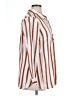 Dex 100% Rayon Stripes Orange 3/4 Sleeve Button-Down Shirt Size 1X - photo 4