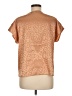 Shein Animal Print Tan Short Sleeve Blouse Size M - photo 2