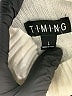 Timing Stripes Ivory Turtleneck Sweater Size L - photo 7
