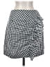Lovers + Friends Checkered-gingham Black White Casual Skirt Size S - photo 1