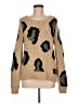 Sleeping On Snow Animal Print Tan Pullover Sweater Size M - photo 1
