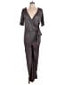 Ashley Stewart Tweed Gray Jumpsuit Size 12 - photo 1