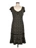 Max Studio 100% Polyester Print Black Casual Dress Size M (estimated) - photo 1