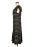 Max Studio 100% Polyester Print Black Casual Dress Size M (estimated) - photo 5
